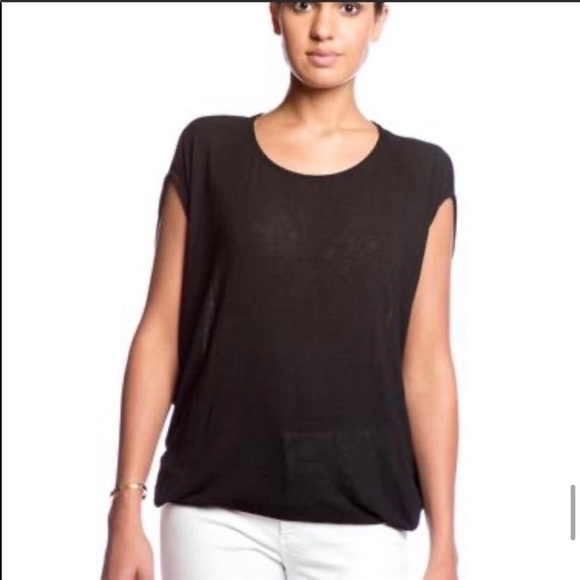 Ella Moss Icon Short Sleeve Tee Shirt Top Black - Picture 12 of 12